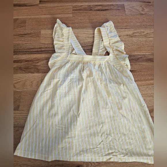 Lauren Conrad Size Large Yellow and White Tank Top - Picture 1 of 2